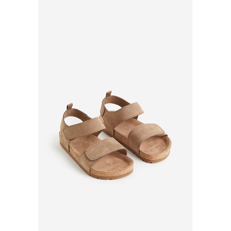H&M - Sandálys kotníkovým páskem - Hnědošedá