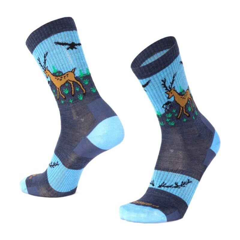 BESKYD DEER veselé merino ponožky Moose 108990250