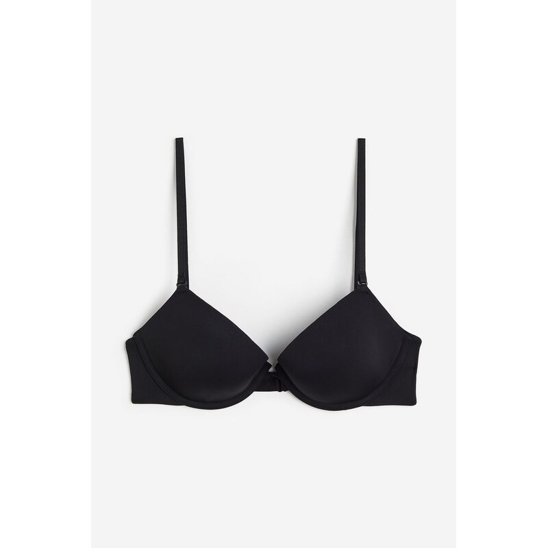 H&M - Vyztužená podprsenka multiways kosticemi - černá 108443568