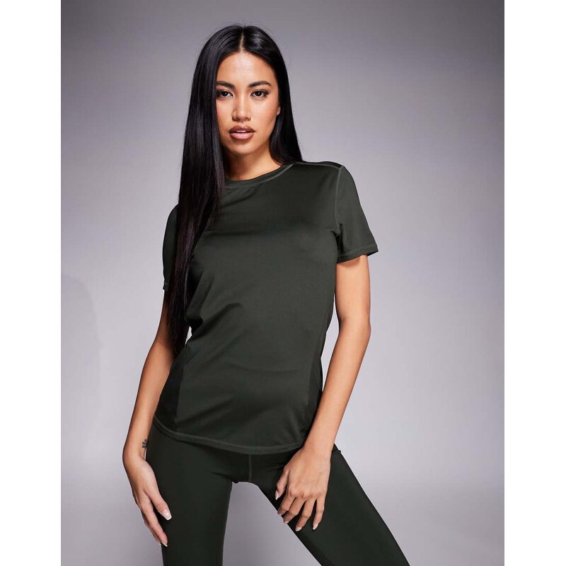4505 Icon active quick dry performance t-shirt in dark khaki-Green 113262376