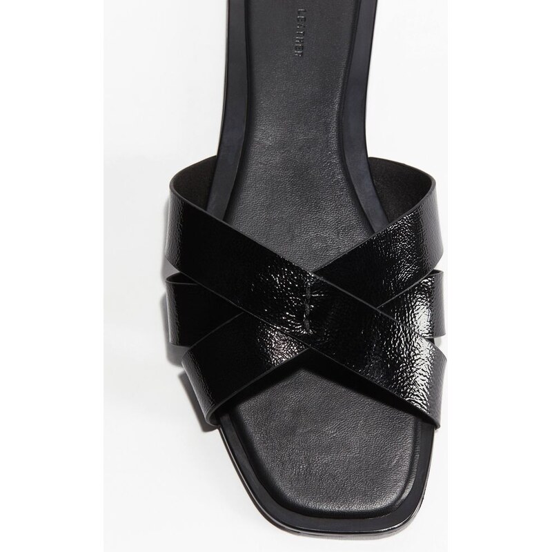 H&M - Kožené sandály - Černá