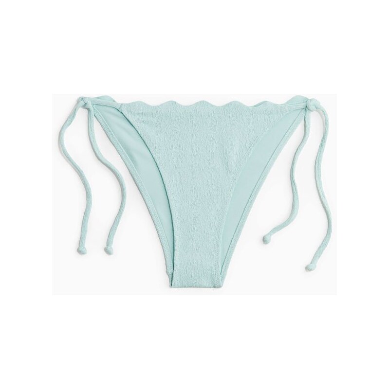 H&M - Zavazovací bikinové kalhotky tanga - tyrkysová 108137156