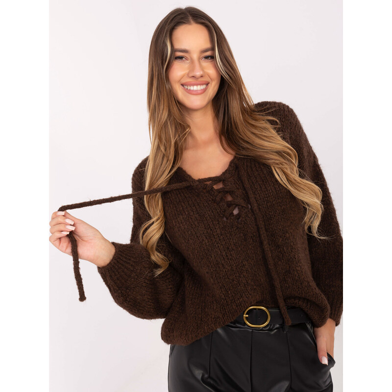 Italy Moda Sweater-MI-SW-0919.18-brown