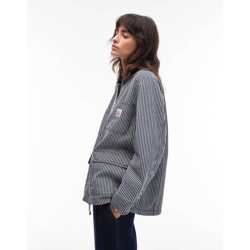 Levis Bree barn jacket in black stripe 109502931