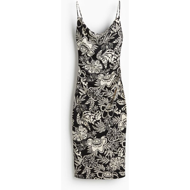 H&M - Interlockové šaty na ramínka - černá 108129070