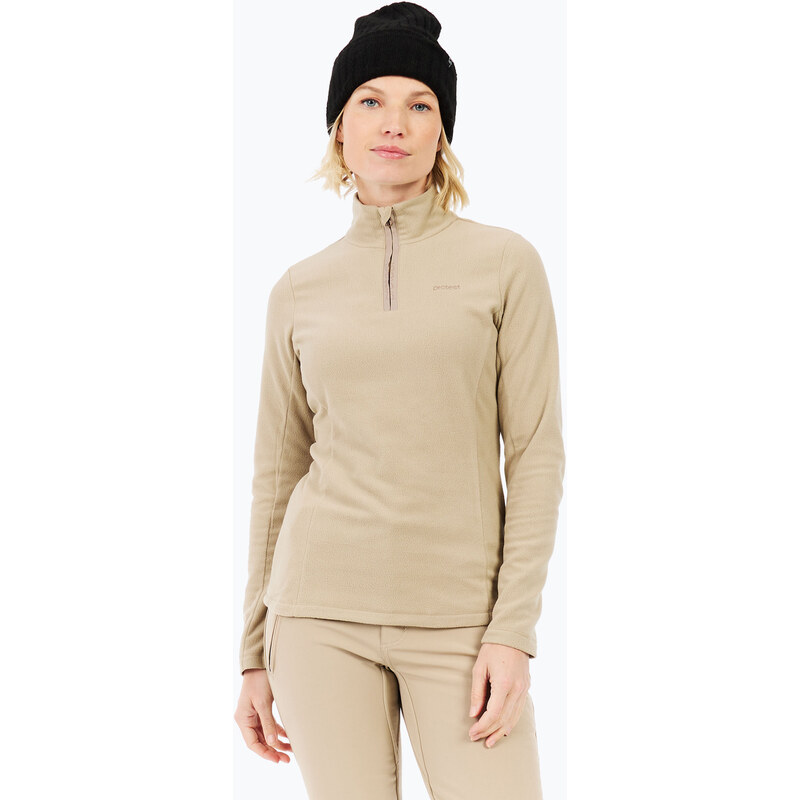Dámská mikina Protest PRTRemutez 1/4 Zip Active bamboo beige