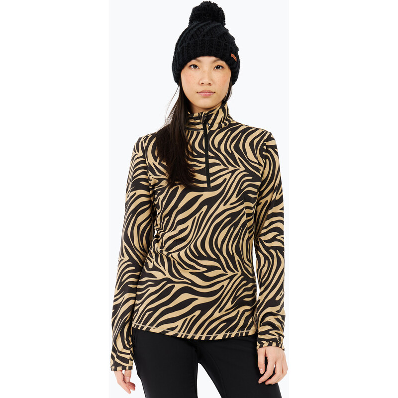 Dámská mikina Protest PRTEsher 1/4 Zip Active bamboo beige