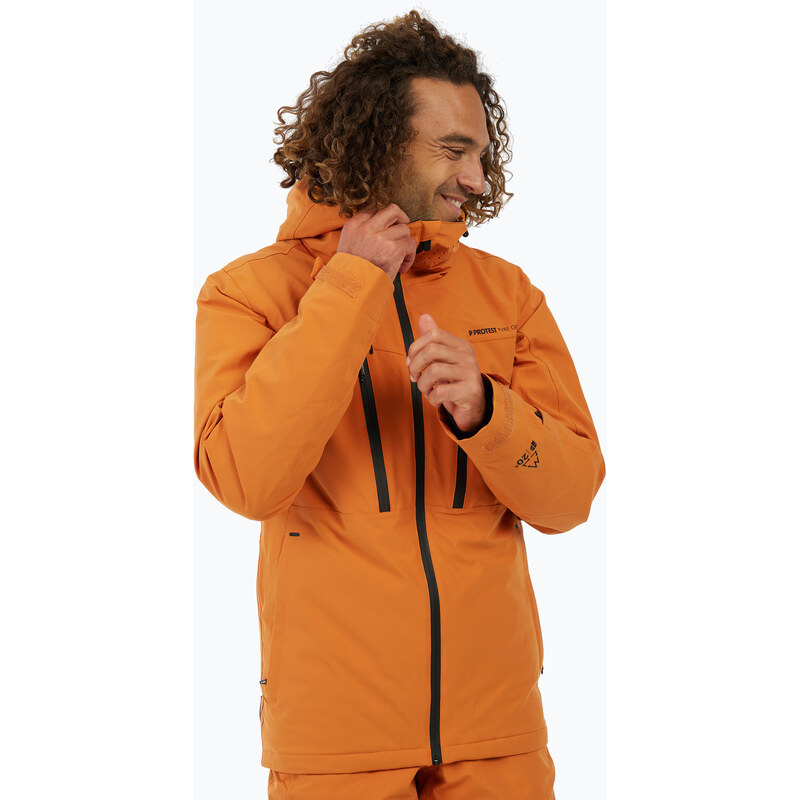 Pánská snowboardová bunda Protest PRTTimothy caramel yellow