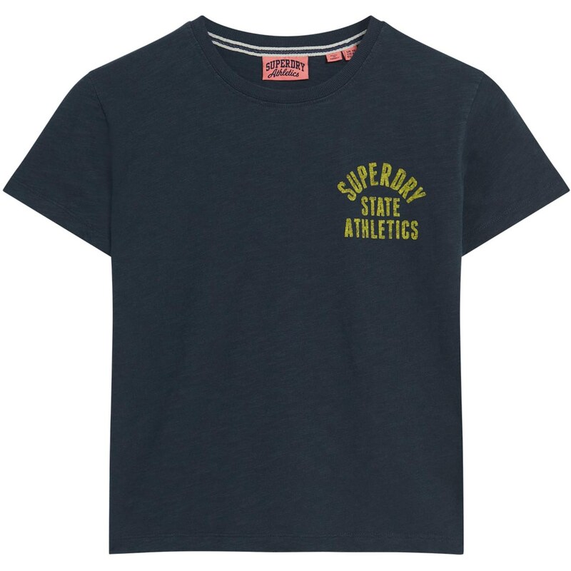 Superdry & Co Tričko Essential limone / černá