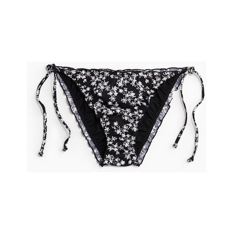 H&M - Tie tanga bikini bottoms - černá 108136394
