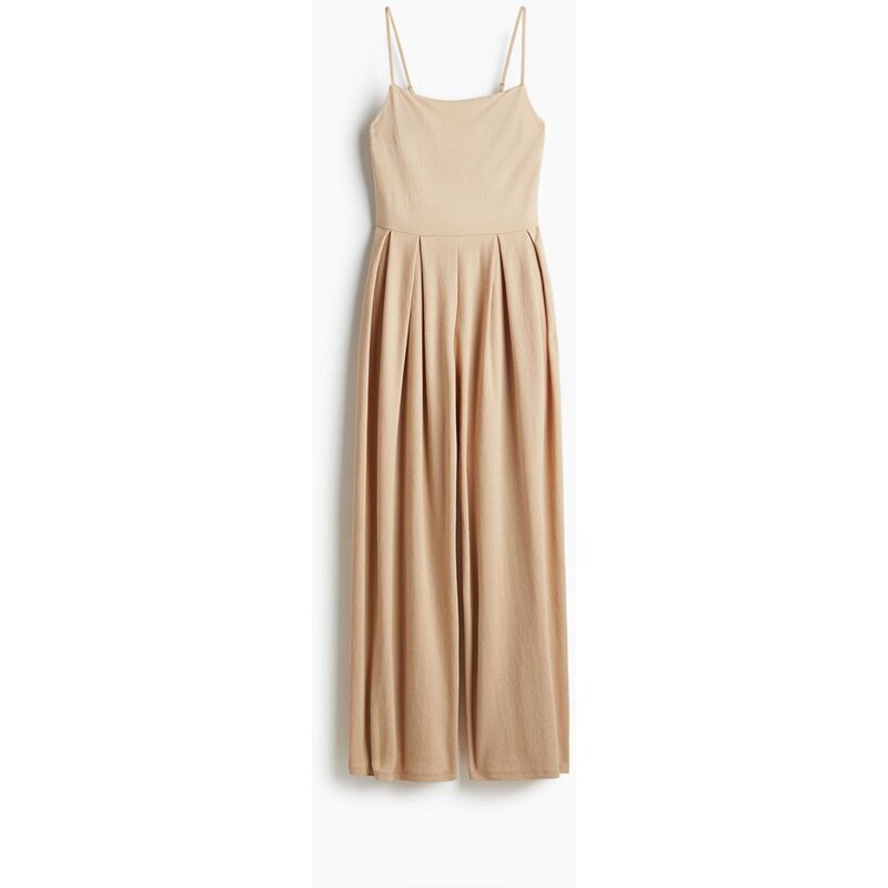 H&M - Skládaný overal - Béžová