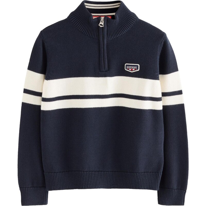 Superdry & Co Svetr námořnická modř / bílá