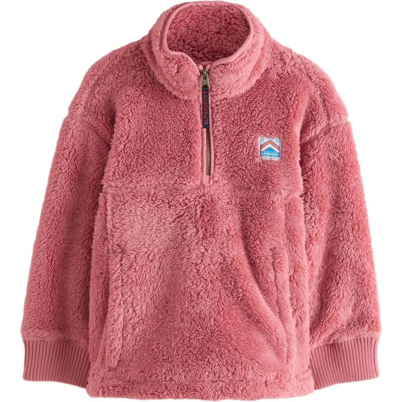 Superdry & Co Fleecová mikina pink