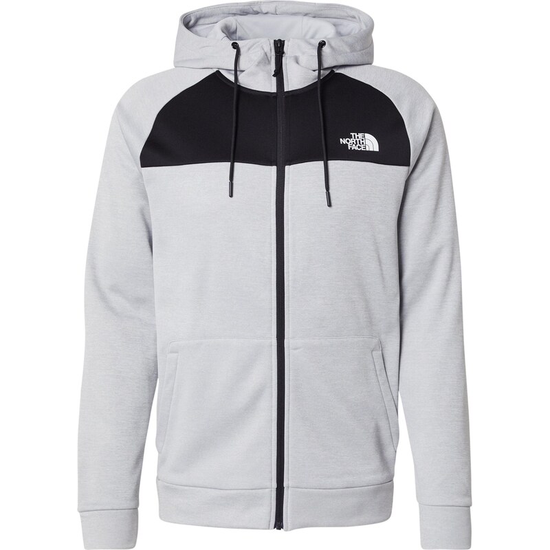 THE NORTH FACE Sportovní mikina šedá / černá / bílá