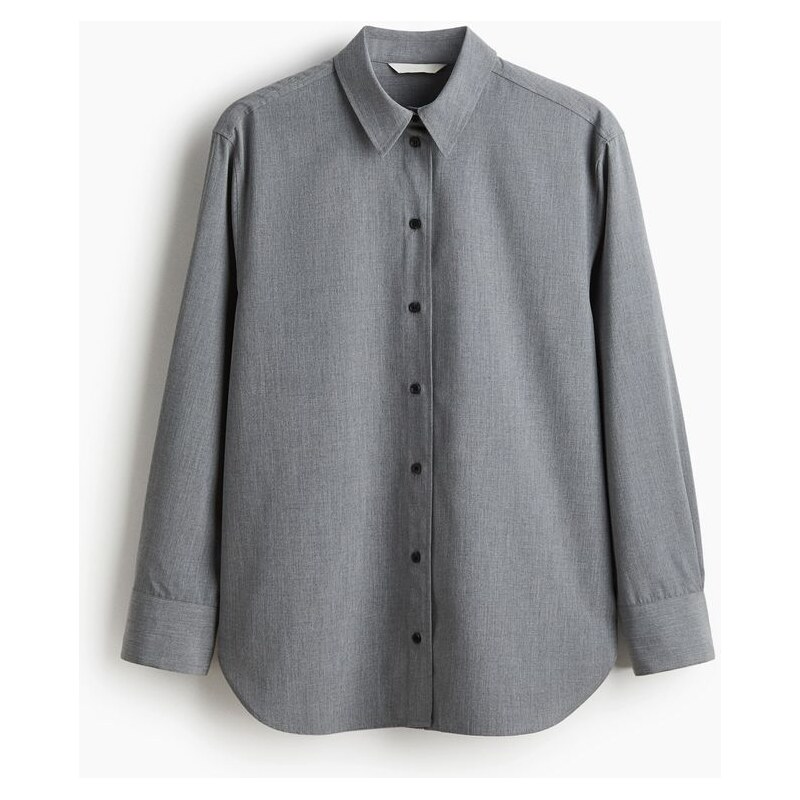 H&M - Oversized košile - šedá 108884944