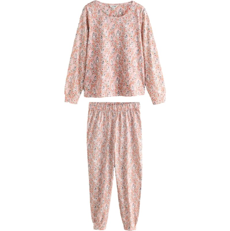 Cath Kidston Pyžamo šedá / pastelově růžová / červená