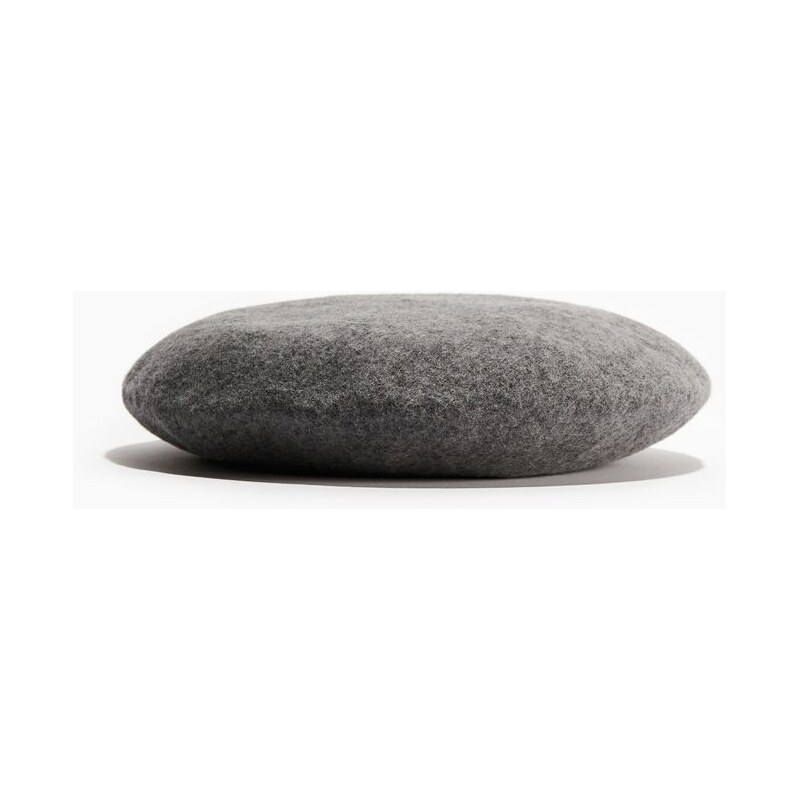 H&M - Vlněný baret - šedá 108521623