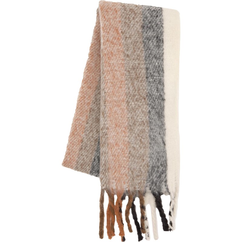Pull&Bear Oversize šála světle béžová / hnědá / koňaková / černá 109093849