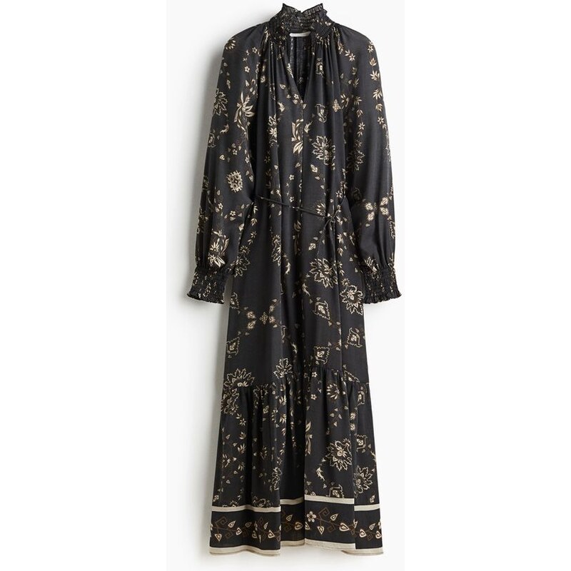 H&M - Šatys žabkováním - Černá/Vzor