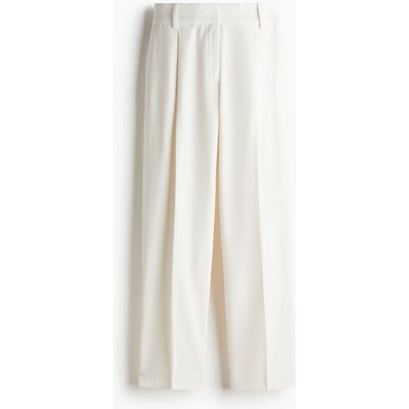 H&M - Elegantní kalhoty - bílá 108729803