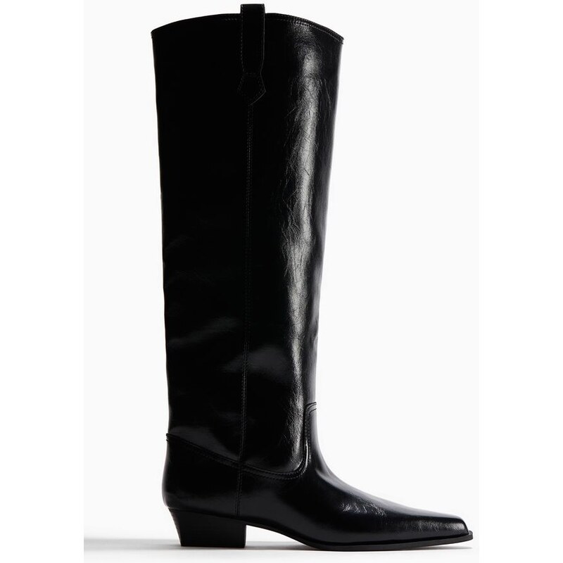 H&M - Kozačky po kolena - Černá