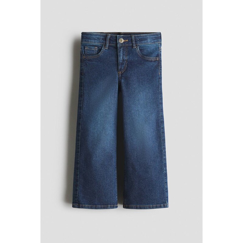 H&M - Superstretch Flared Leg Jeans - Tmavý Denim Blue