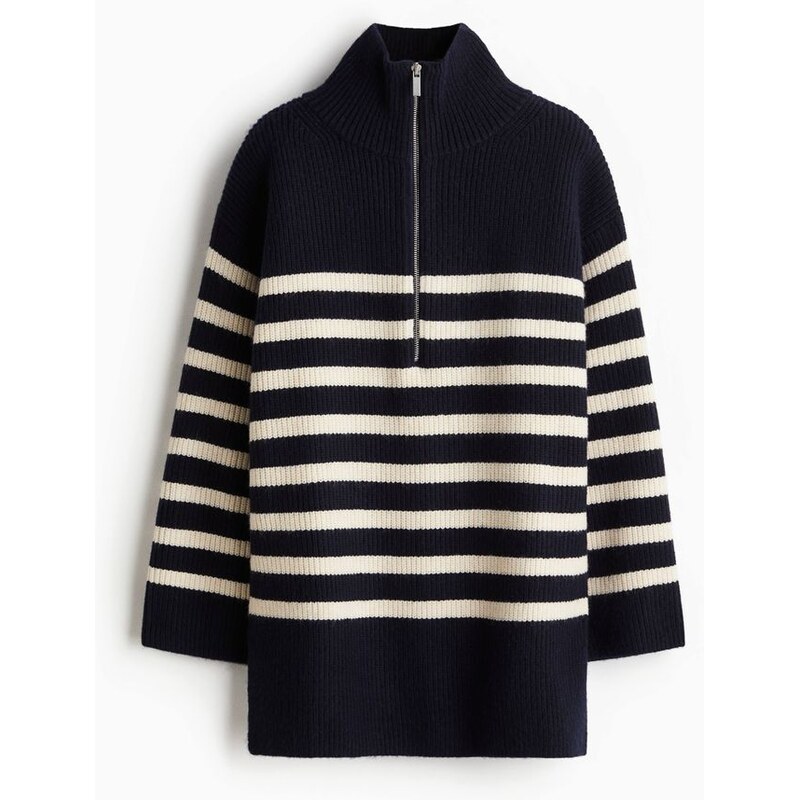 H&M - MAMA Svetrs horním zipem Before & After - modrá 108509989