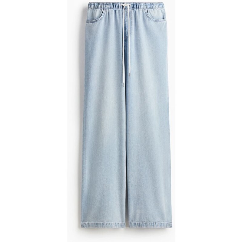 H&M - Džíny se stahovací šňůrkou - modrá 108134210