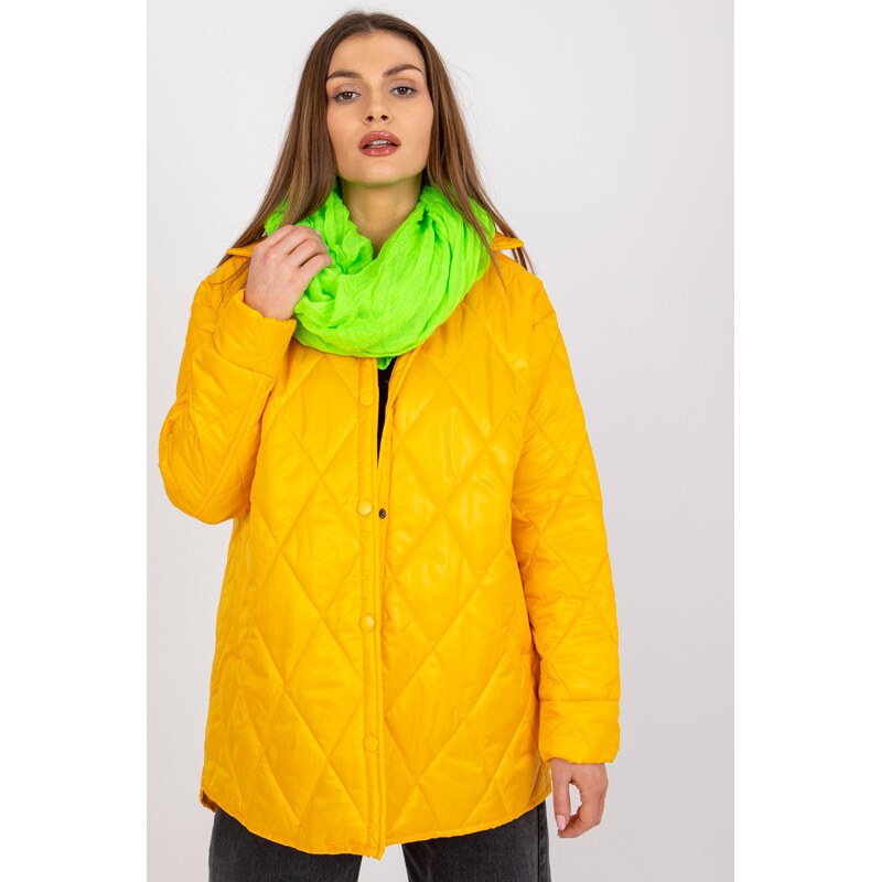 MladaModa Dámský viskózový šátek model CH1905 neonově zelený 109019091