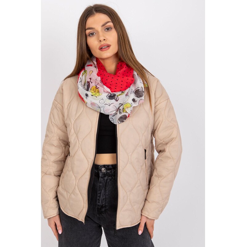 MladaModa Dámský vzorovaný šátek model CH1801 červený 109019094