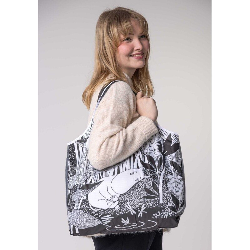 Lasessor Finsko Nákupní taška Moomin Midsummer black 30L 109012581