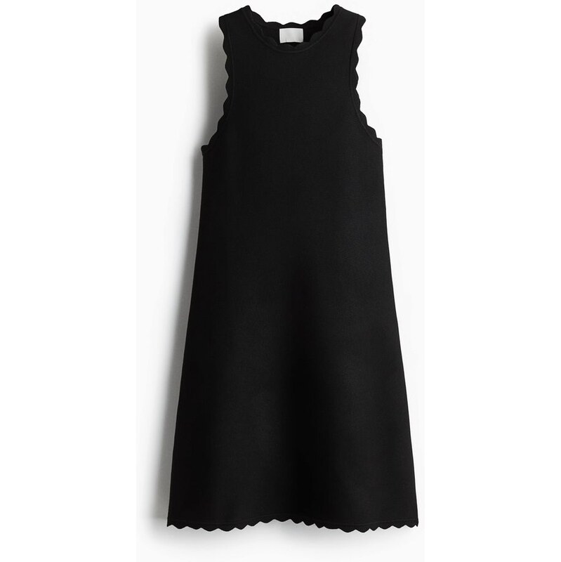 H&M - Vroubkované minišaty - Černá