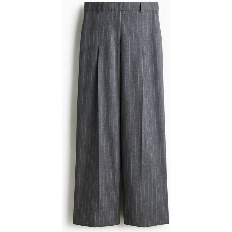 H&M - Elegantní kalhoty - šedá 108304945