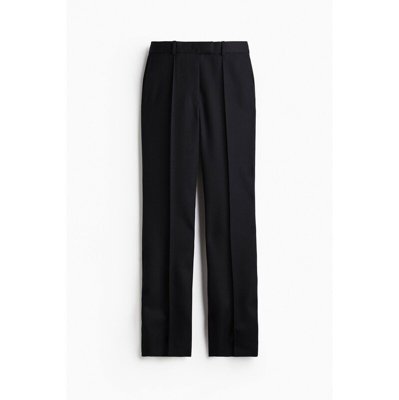 H&M - Elegantní vlněné kalhoty - Černá