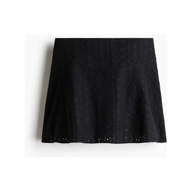 H&M - Minisukně s madeirou - Černá