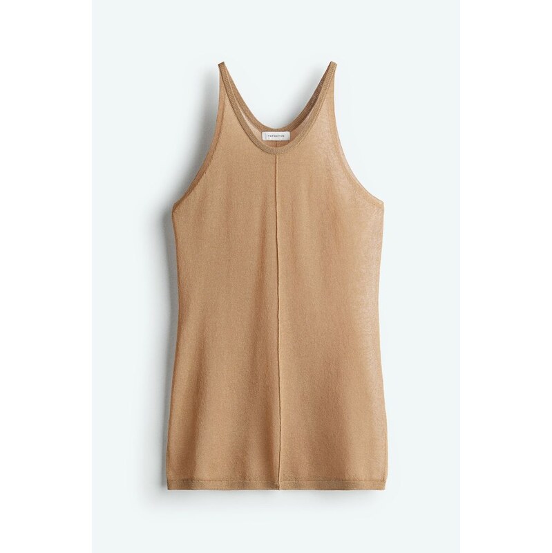 H&M - Top z lehounkého úpletu - Béžová