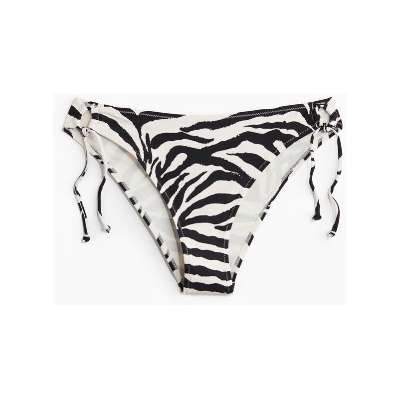 H&M - Zavazovací bikinové kalhotky cheeky tanga - černá 108136500