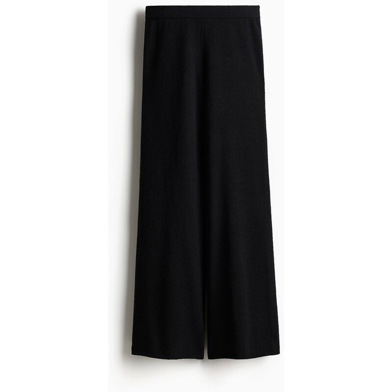 H&M - Kalhoty z úpletu buklé - Černá