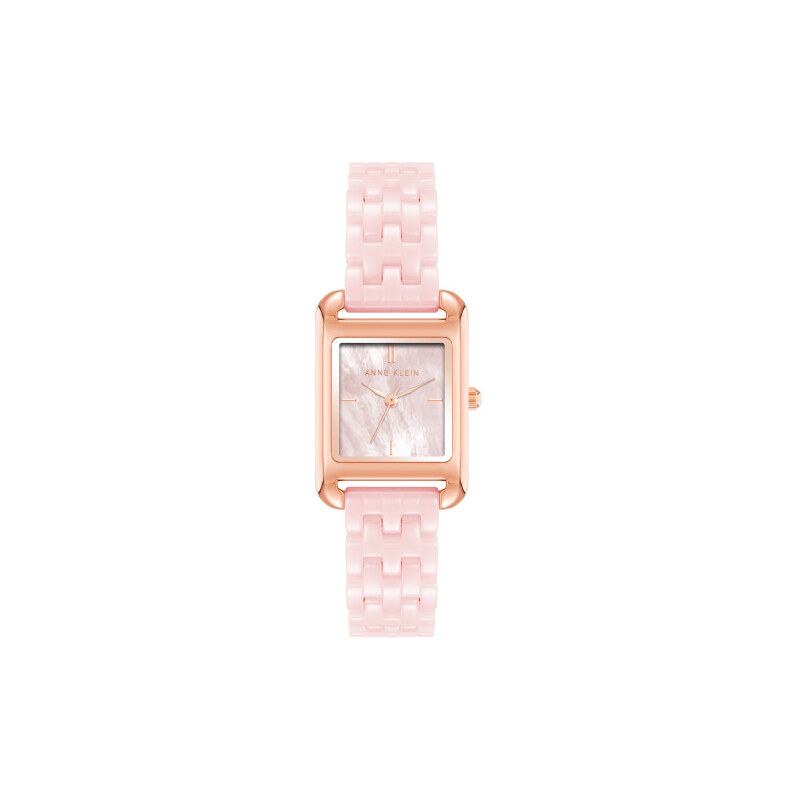 Anne Klein dámské hodinky hranaté růžovo zlaté AK/5022RGPK 108697832