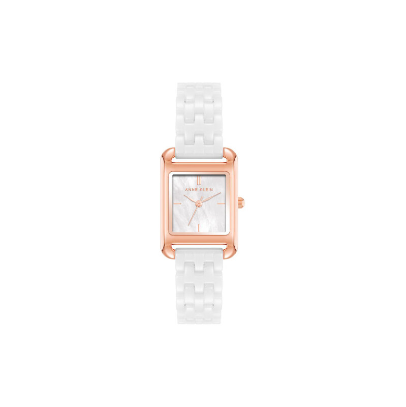 Anne Klein dámské hodinky hranaté růžovo zlaté AK/5022RGWT 108697831