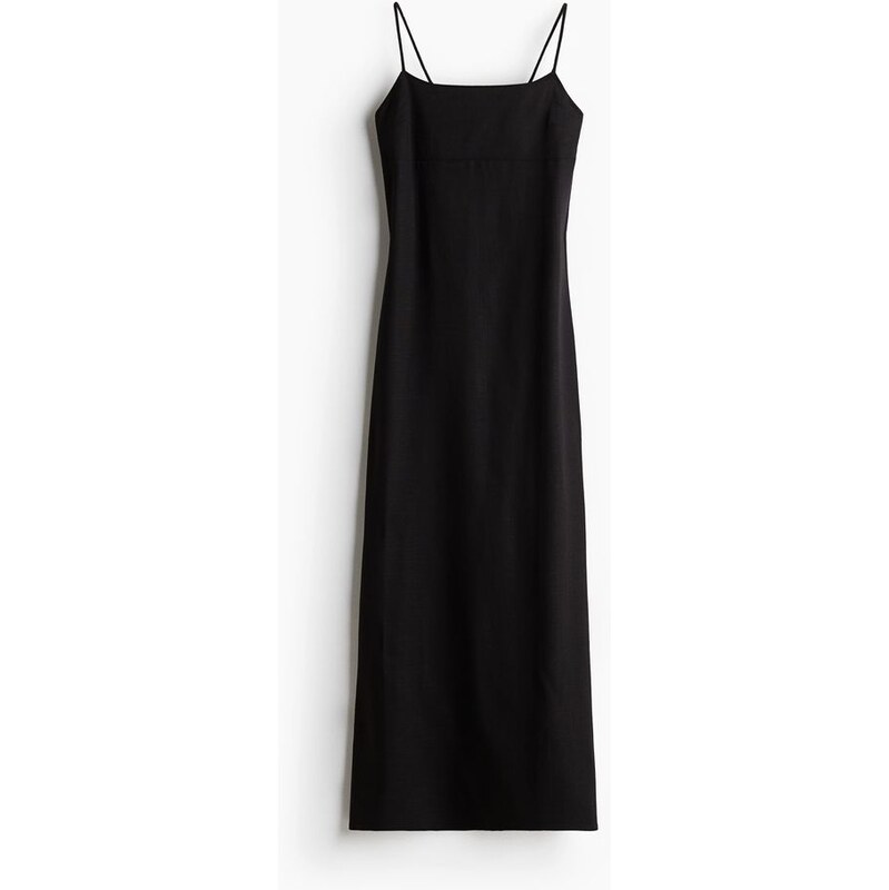 H&M - Maxišatys vázacími detaily - Černá
