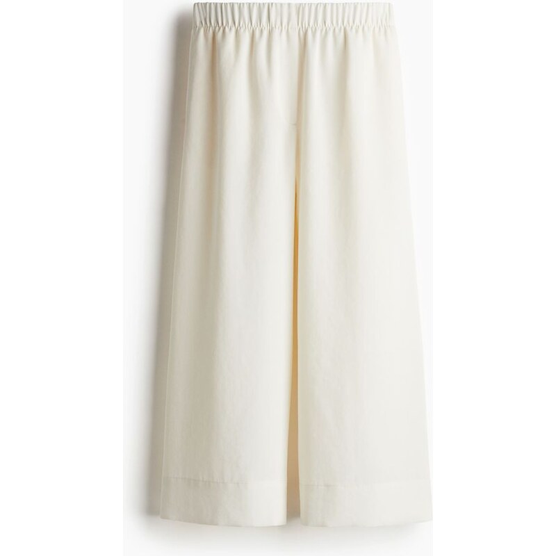 H&M - Široké kulotky - Krémová