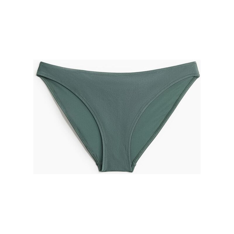 H&M - Bikinové kalhotky - Kouřově Zelená