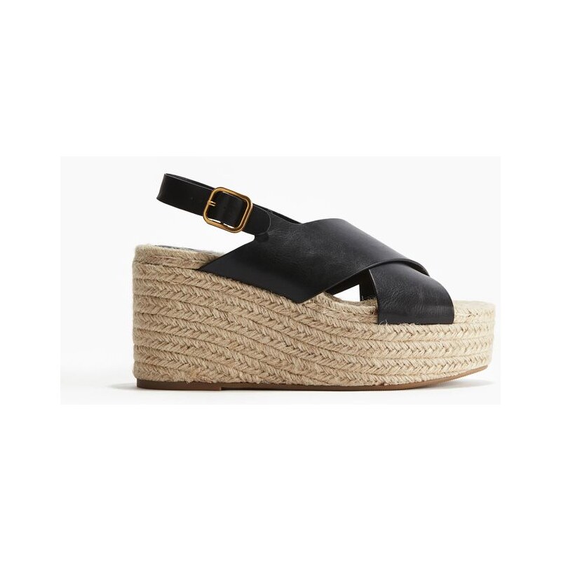 H&M - Espadrilkys klínovým podpatkem - Černá