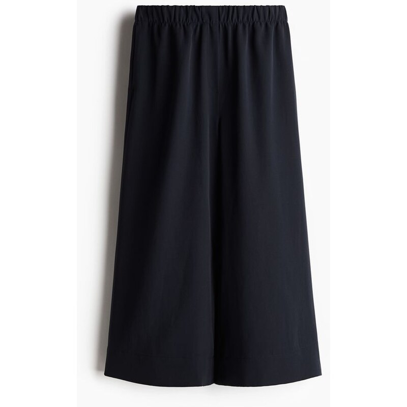 H&M - Široké kulotky - Námořnická Modř