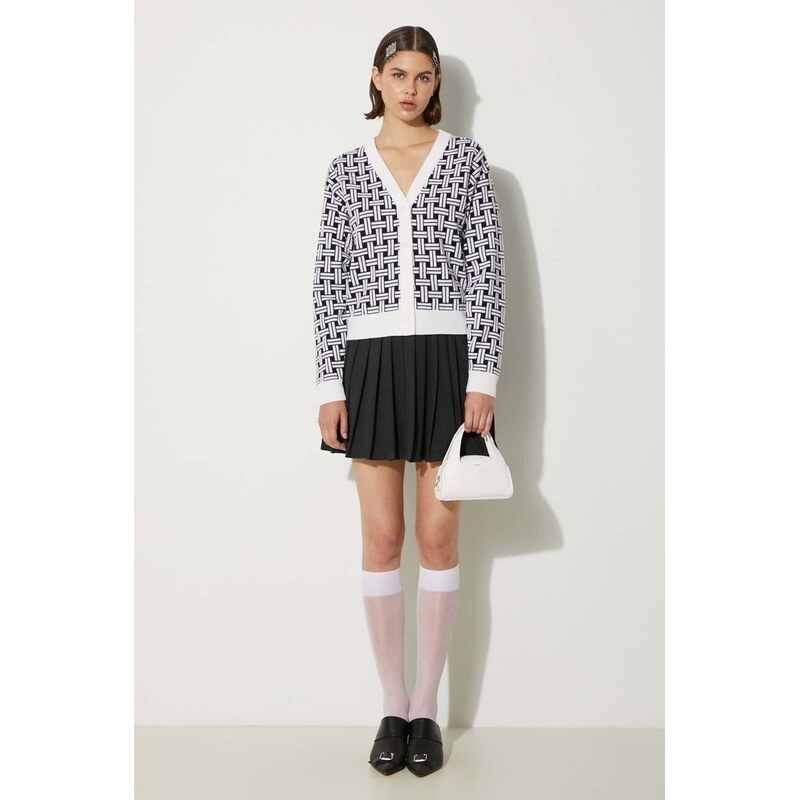 Kenzo Svetr s příměsí vlny Kenzo Weave Cardigan