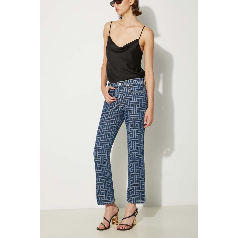 Džíny Kenzo Bara Cropped Fit Jeans 109026511