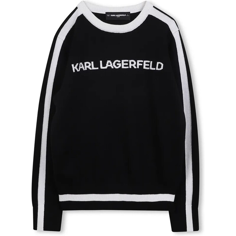 Dětský svetr s příměsí kašmíru Karl Lagerfeld 109037180