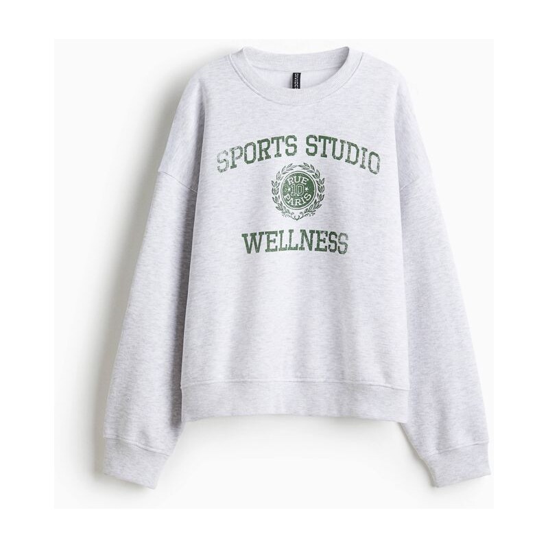 H&M - Mikinas motivem - Světle Šedá/Sport Studios