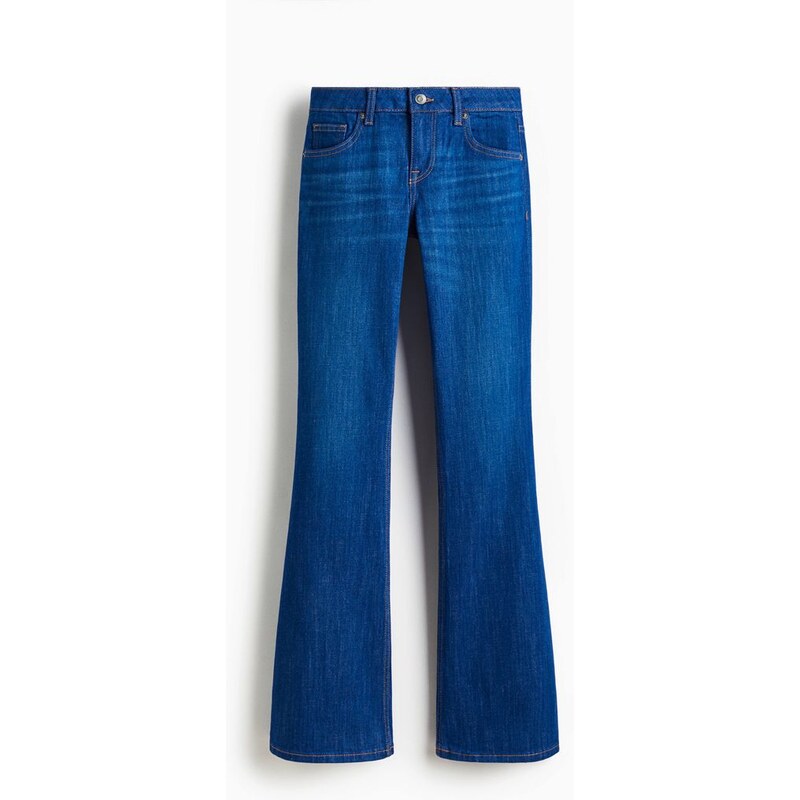 H&M - Flared Low Jeans - Denim Blue